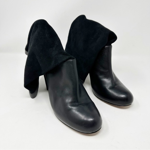 Rachel Zoe Leather Claudia Slouch Heeled Boots - Picture 8 of 13